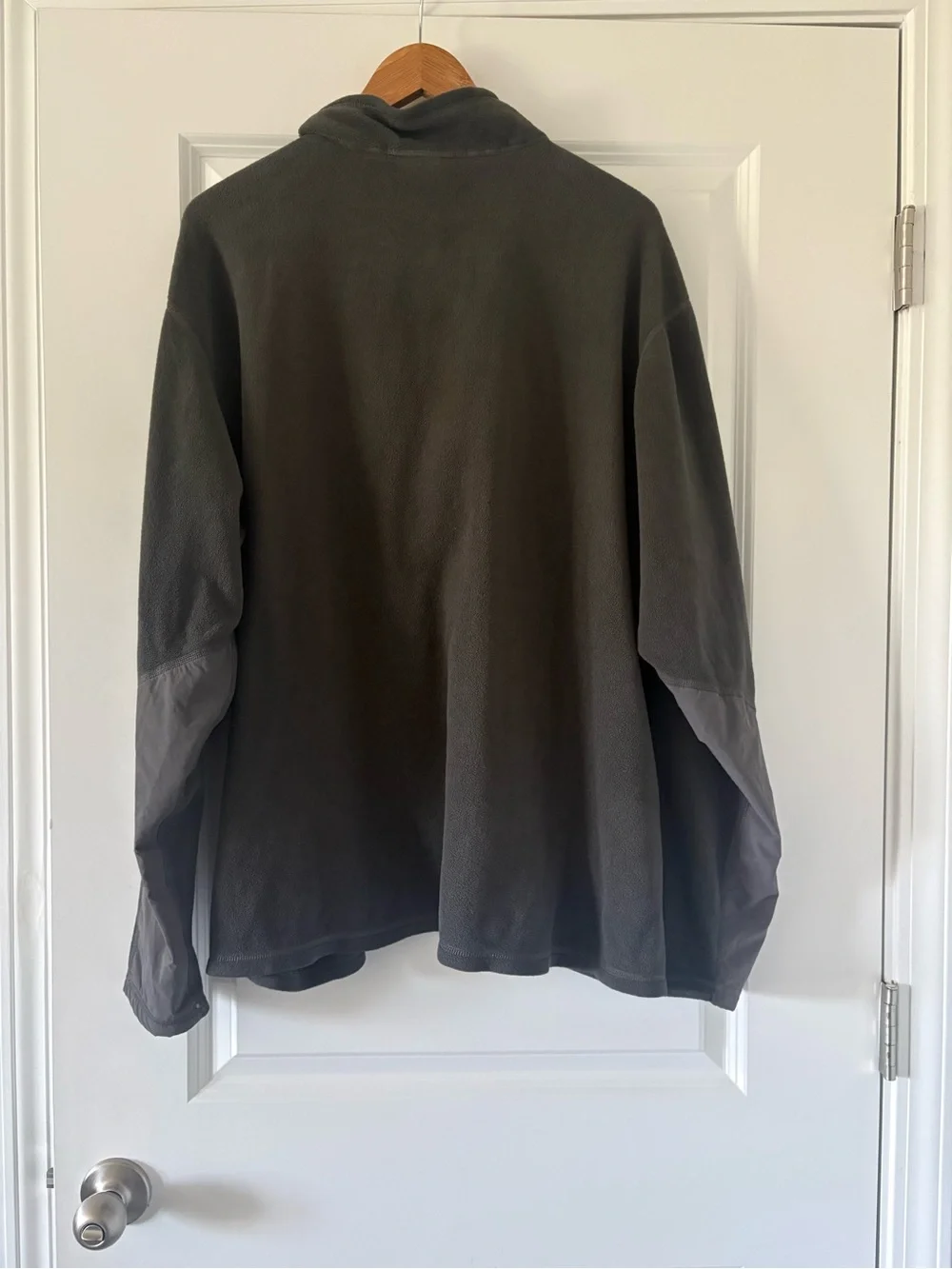 The North Face Men's Polatec 1/4 zip Fleece Pullover Dark Gray XXL